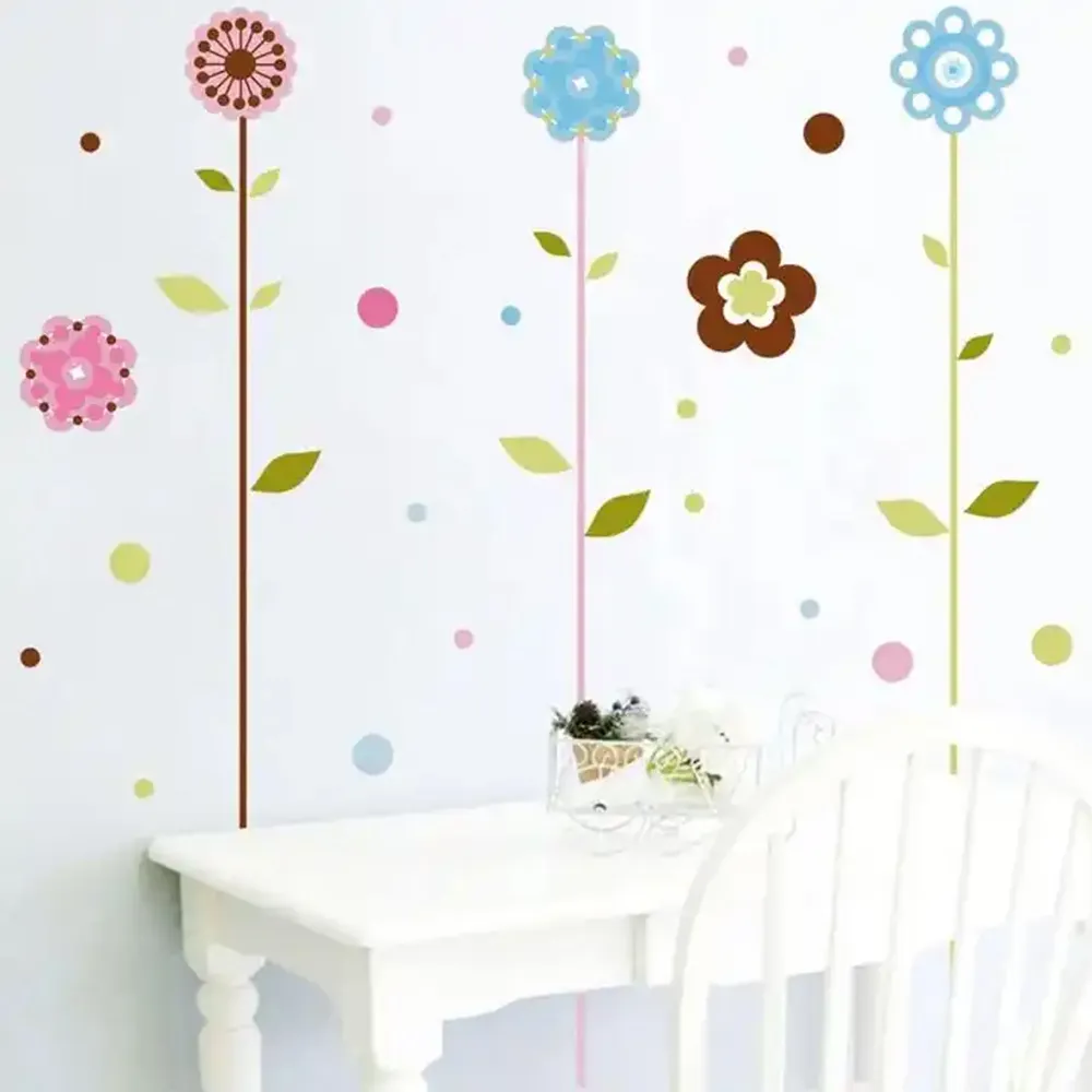 Urban Decor Sunflower Design Peel & Stick À usage multiple Wall Sticker Multicoloured - Facile à Poser