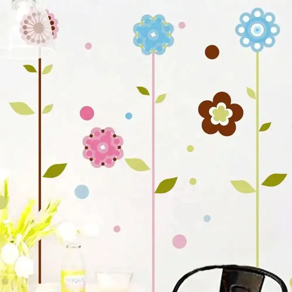 Urban Decor Sunflower Design Peel & Stick À usage multiple Wall Sticker Multicoloured - Facile à Poser