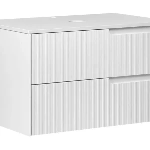 Bathroom Wall Mounted Cabinet 80 x 52 cm Blanc pur QUINTELA