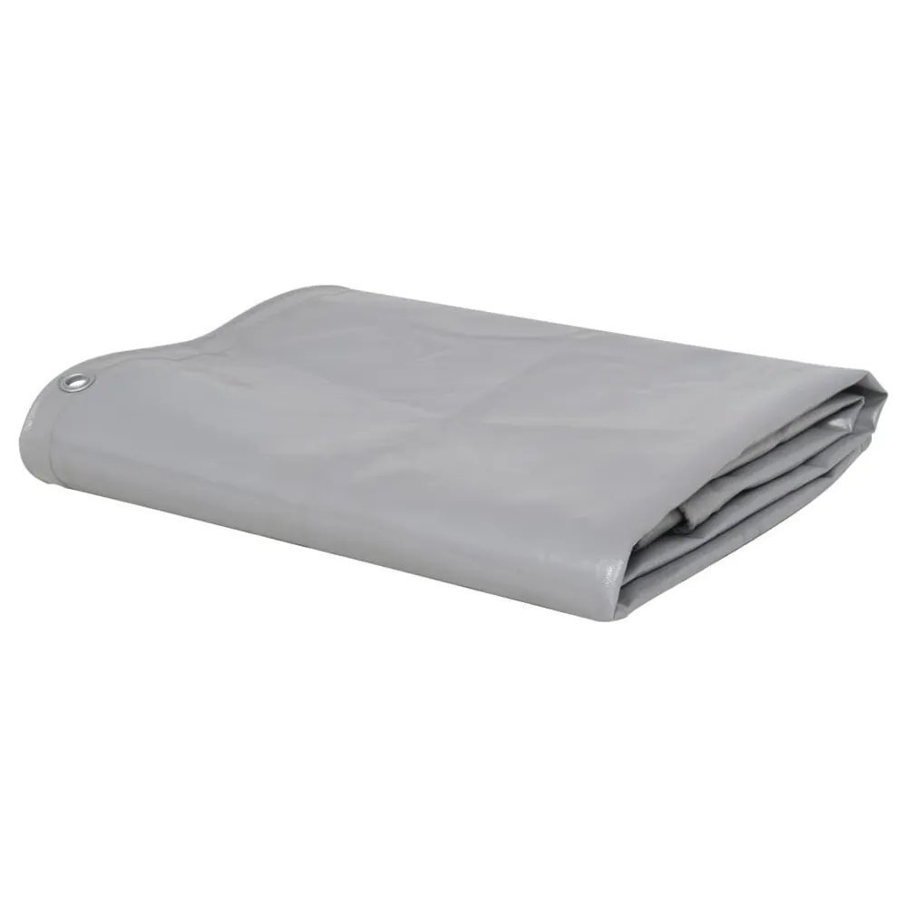 Bâche 650 g / m² 2,5 x 3,5 m Gris (Dimensions 4x6 m)