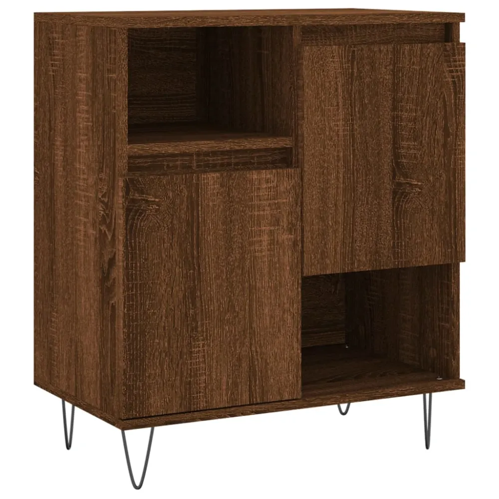 Buffet bahut commode armoire meuble de rangement organisateur cuisine salle de séjour salon 60 x 35 x 70 cm bois d'ingénie...