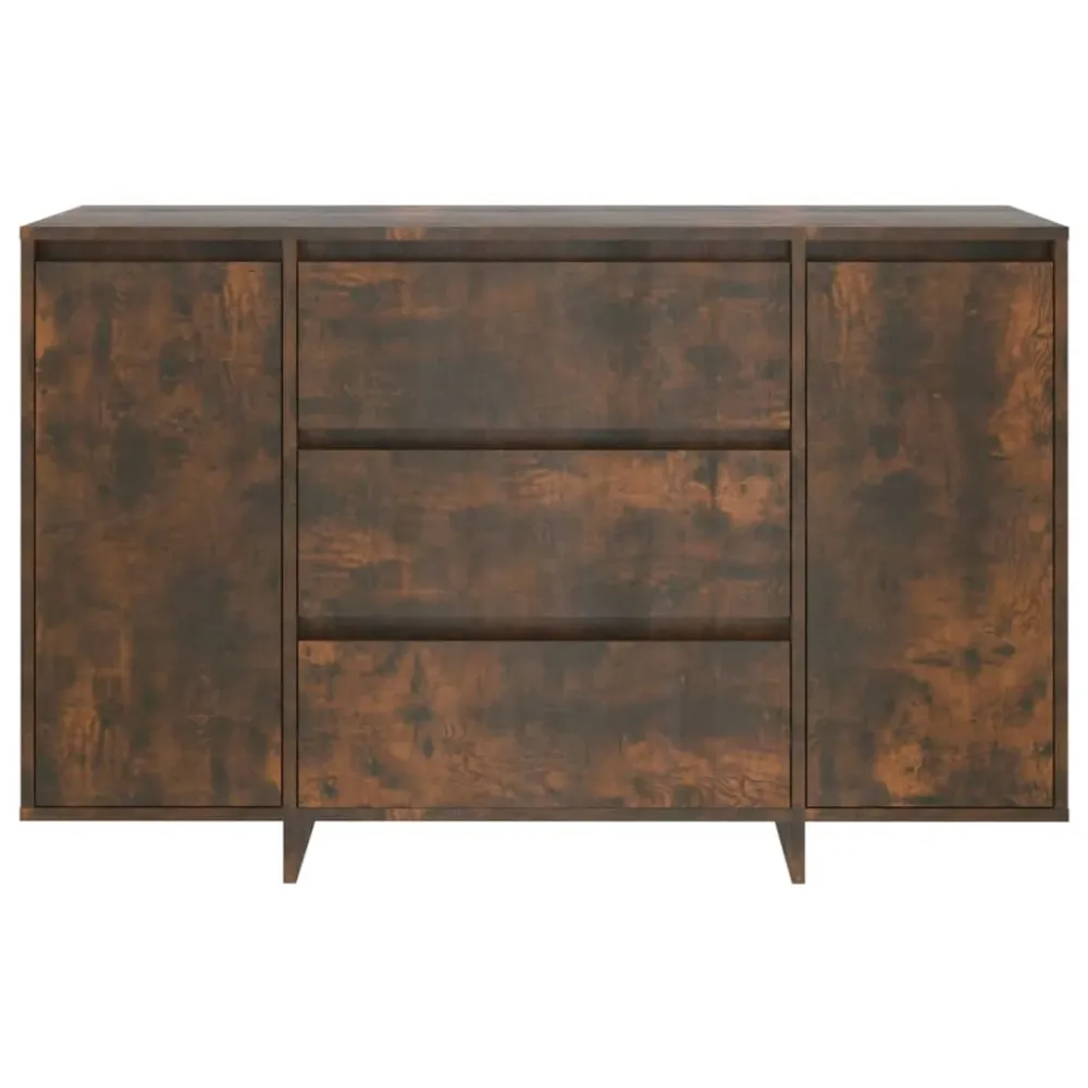 Buffet bahut commode armoire meuble de rangement organisateur cuisine salle de séjour salon avec 3 tiroirs 120 x 41 x 75 c...