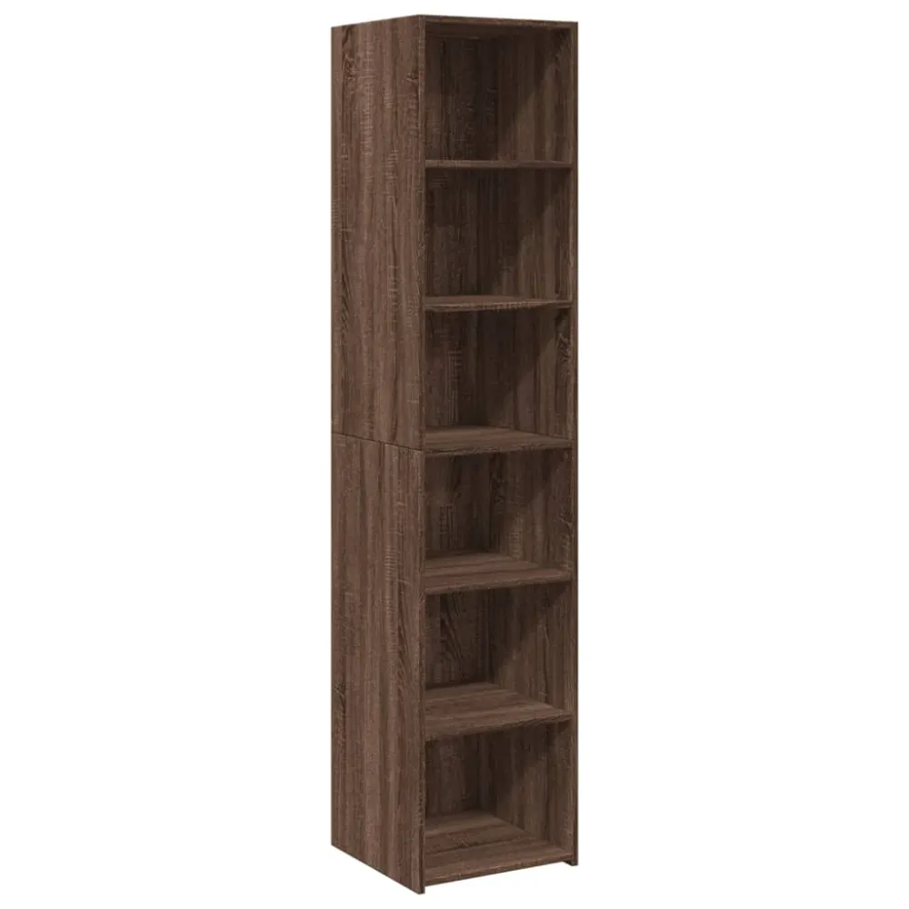 Buffet bahut commode armoire meuble de rangement organisateur cuisine salle de séjour salon haut 40 x 41 x 185 cm bois d'i...