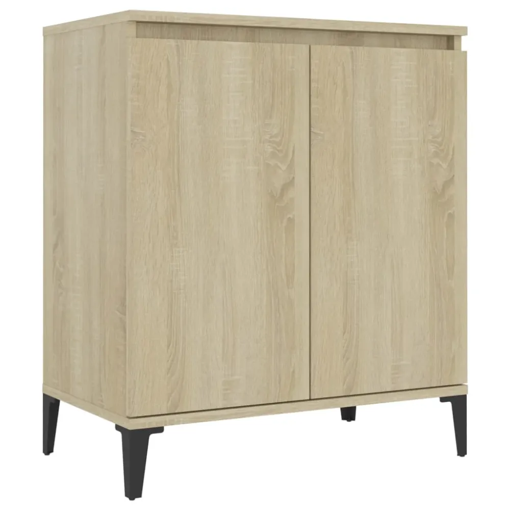 Buffet bahut commode armoire meuble de rangement organisateur cuisine salle de séjour salon sonoma 60 x 35 x 70 cm bois d'...