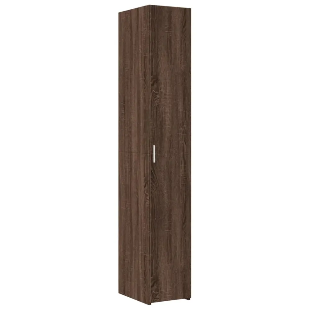 Buffet bahut commode armoire meuble de rangement organisateur cuisine salle de séjour salon haut 30 x 42,5 x 185 cm bois d...