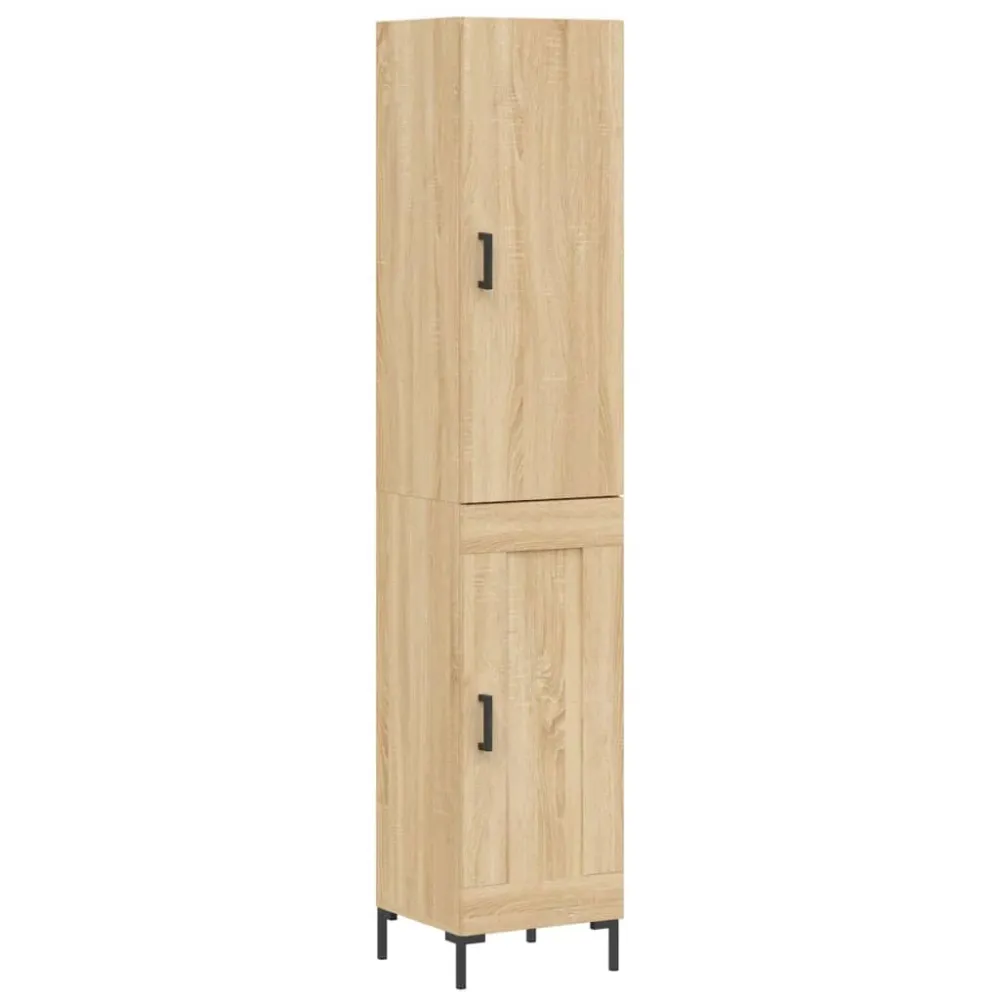 Buffet bahut commode armoire meuble de rangement organisateur cuisine salle de séjour salon haut sonoma 34,5 x 34 x 180 cm...