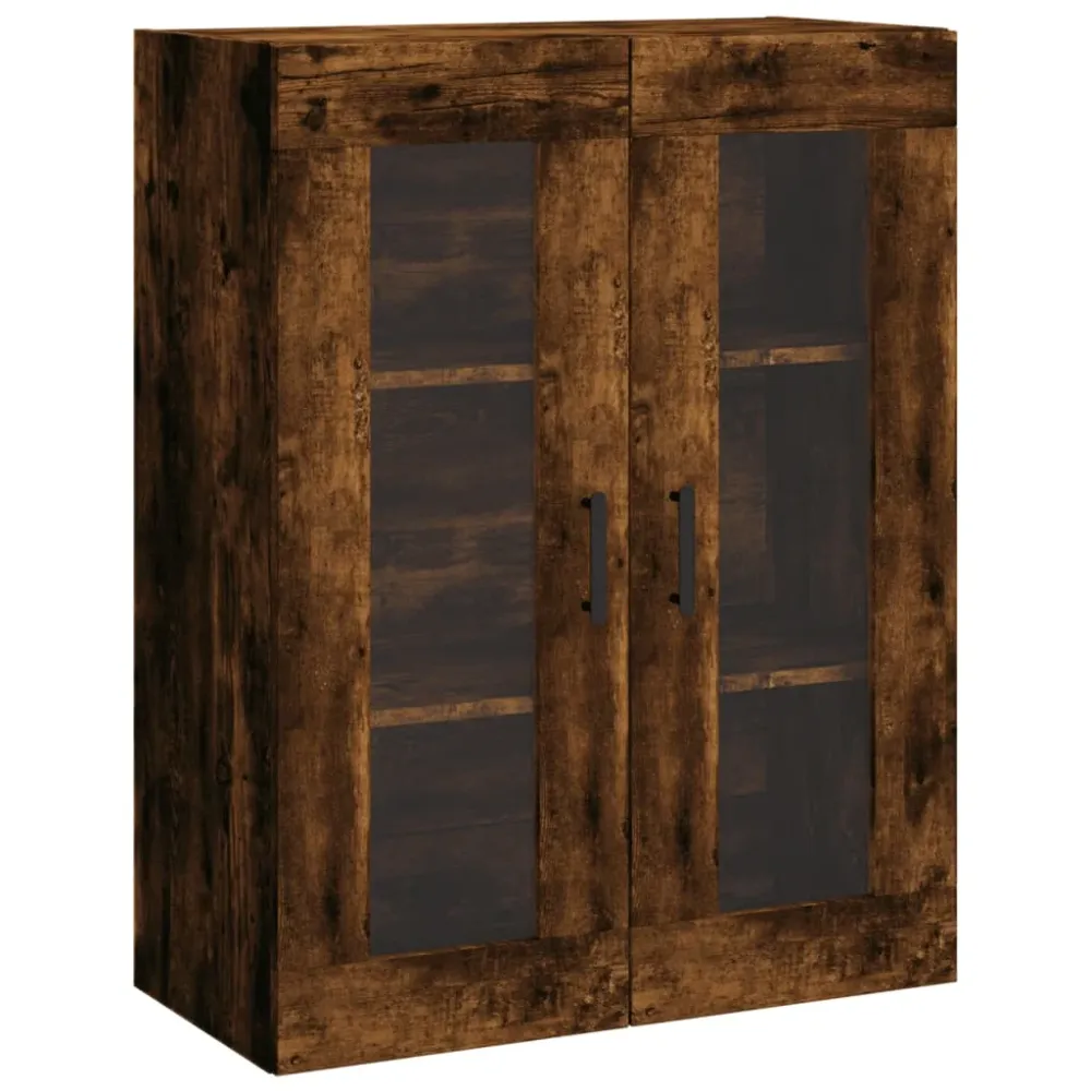 Buffet bahut commode armoire meuble de rangement organisateur cuisine salle de séjour salon haut 69,5 x 34 x 180 cm bois d...