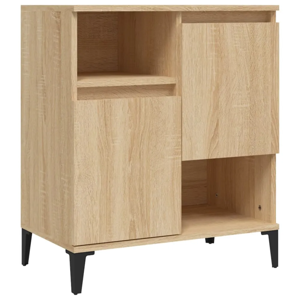Buffet bahut commode armoire meuble de rangement organisateur cuisine salle de séjour salon sonoma 60 x 35 x 70 cm bois d'...