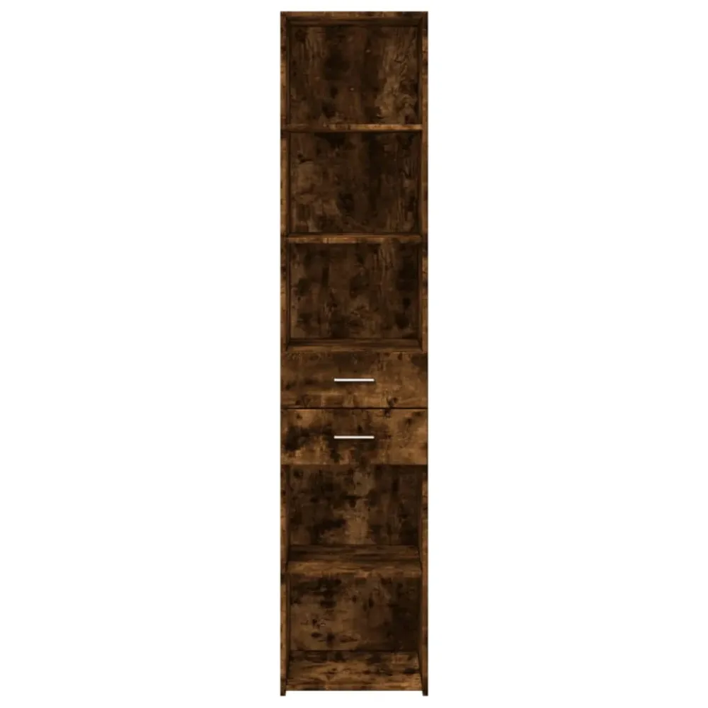 Buffet bahut commode armoire meuble de rangement organisateur cuisine salle de séjour salon haut 40 x 42,5 x 185 cm bois d...