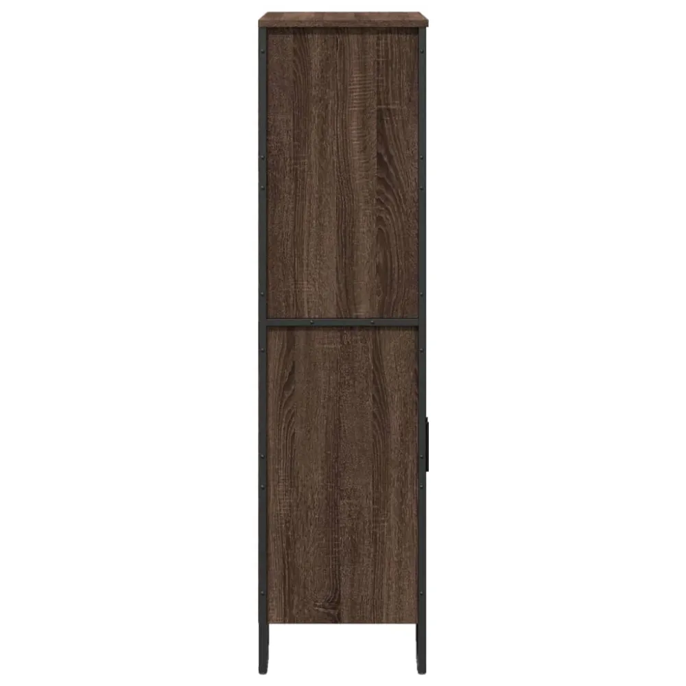 Buffet bahut commode armoire meuble de rangement organisateur cuisine salle de séjour salon haut 79,5 x 35,5 x 137,5 cm bo...