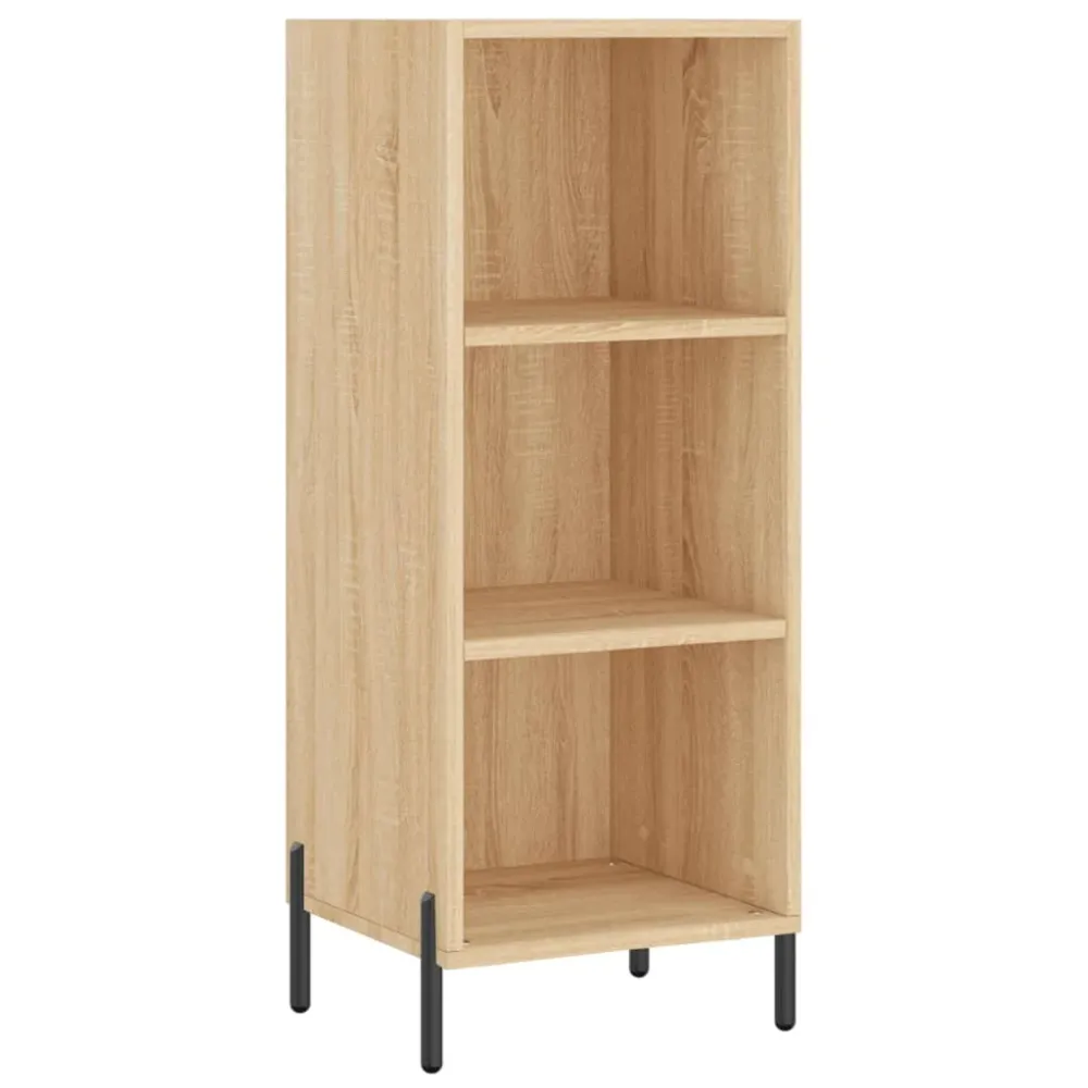 Buffet bahut commode armoire meuble de rangement organisateur cuisine salle de séjour salon sonoma 34,5 x 32,5 x 90 cm boi...