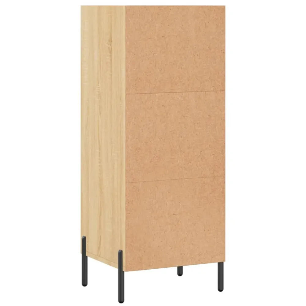 Buffet bahut commode armoire meuble de rangement organisateur cuisine salle de séjour salon sonoma 34,5 x 32,5 x 90 cm boi...