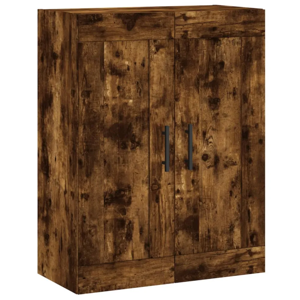 Buffet bahut commode armoire meuble de rangement organisateur cuisine salle de séjour salon haut 69,5 x 34 x 180 cm bois d...