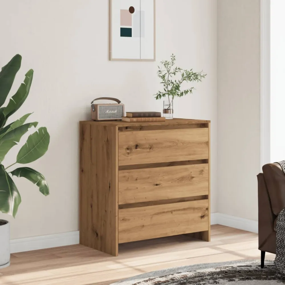 Buffet bahut commode armoire meuble de rangement organisateur cuisine salle de séjour salon artisanal 70 x 41 x 75 cm bois...
