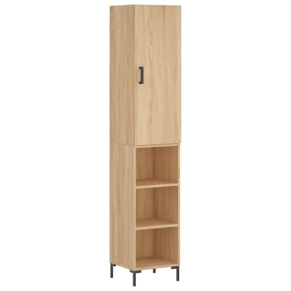 Buffet bahut commode armoire meuble de rangement organisateur cuisine salle de séjour salon haut sonoma 34,5 x 34 x 180 cm...