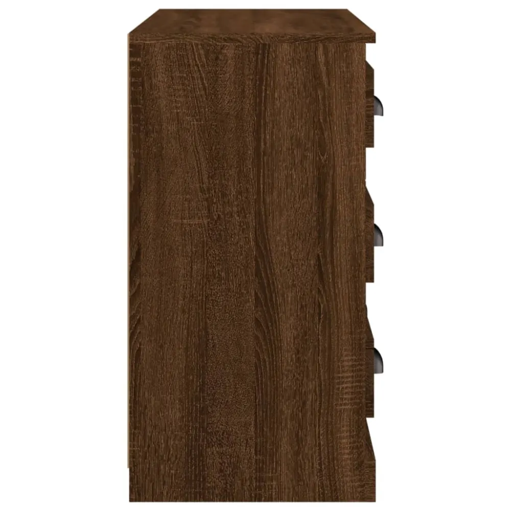 Buffet bahut commode armoire meuble de rangement organisateur cuisine salle de séjour salon 70 x 35,5 x 67,5 cm bois d'ing...