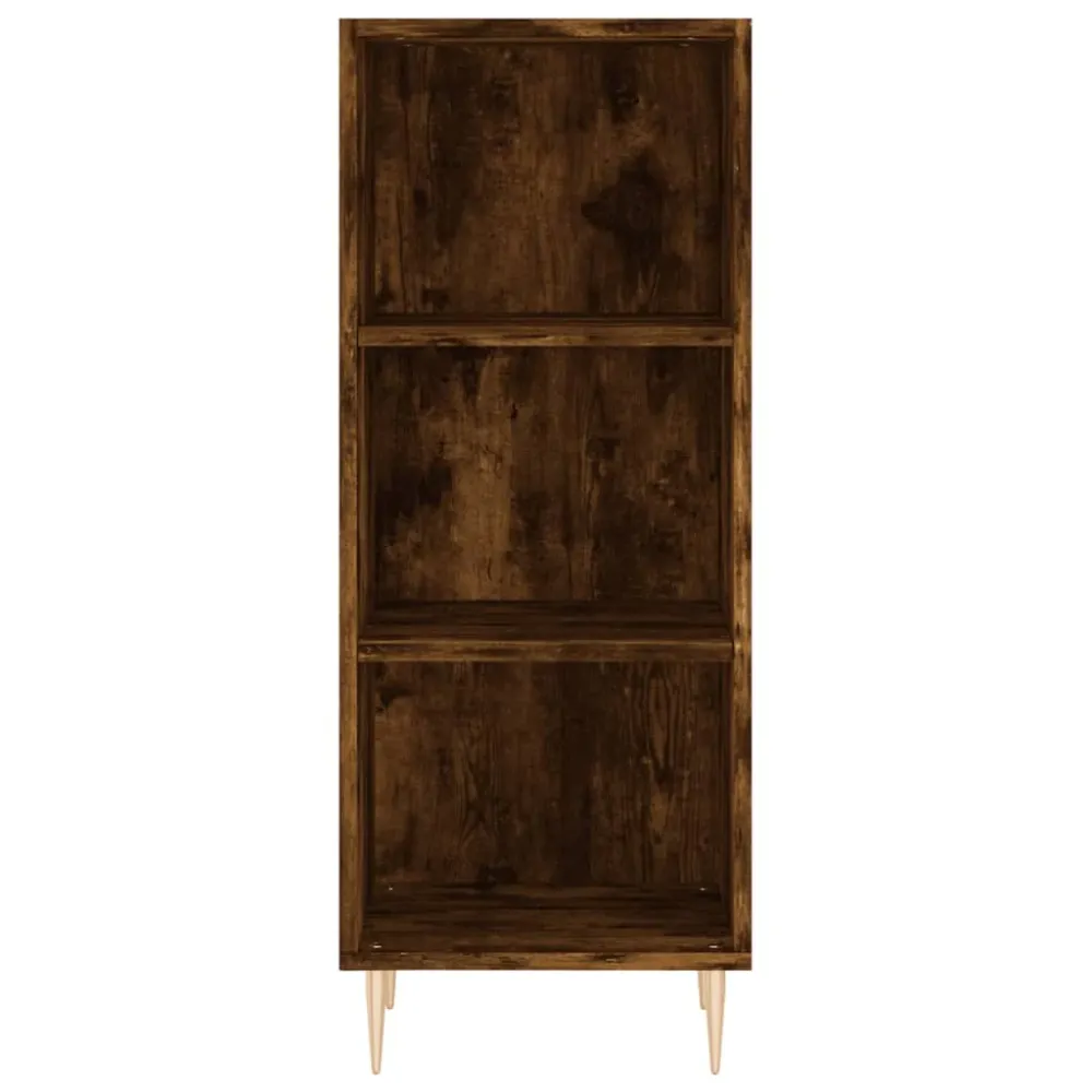 Buffet bahut commode armoire meuble de rangement organisateur cuisine salle de séjour salon haut 34,5 x 34 x 180 cm bois d...