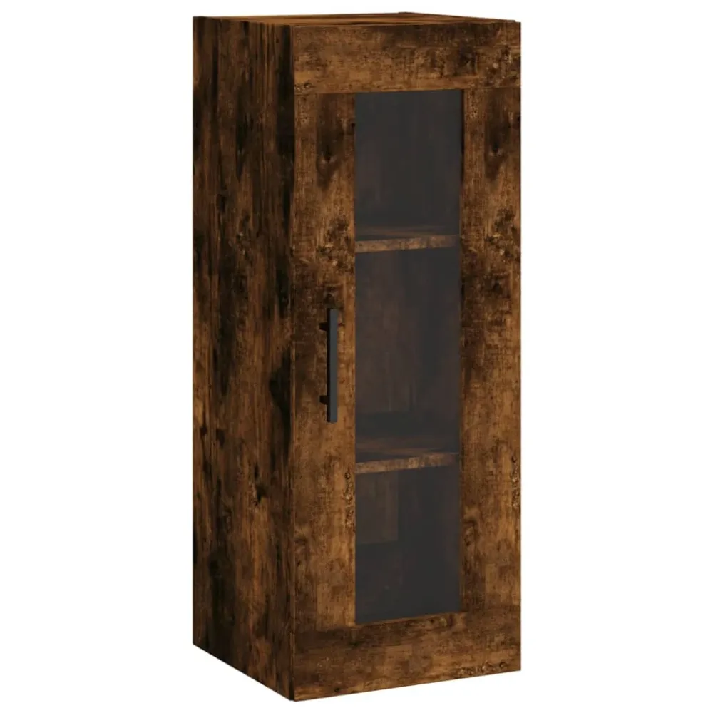 Buffet bahut commode armoire meuble de rangement organisateur cuisine salle de séjour salon haut 34,5 x 34 x 180 cm bois d...