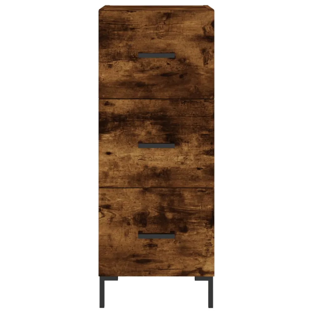Buffet bahut commode armoire meuble de rangement organisateur cuisine salle de séjour salon haut 34,5 x 34 x 180 cm bois d...