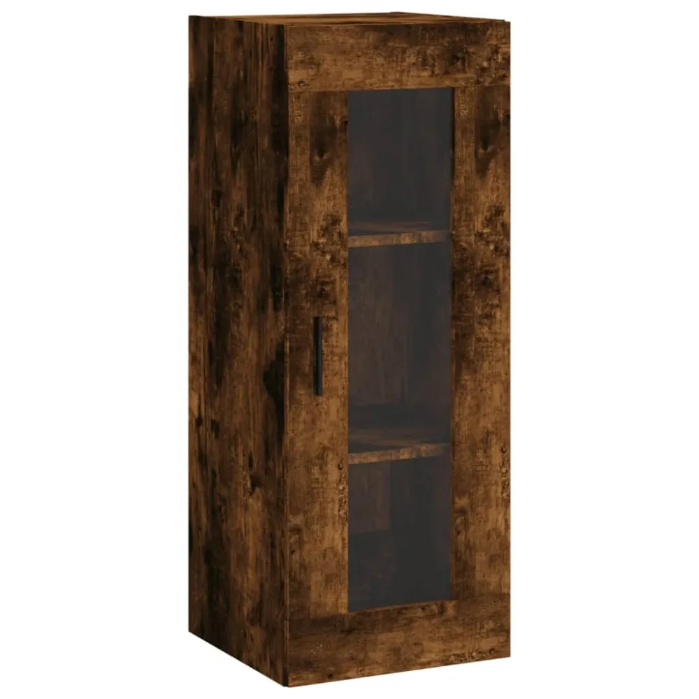 Buffet bahut commode armoire meuble de rangement organisateur cuisine salle de séjour salon haut 34,5 x 34 x 180 cm bois d...
