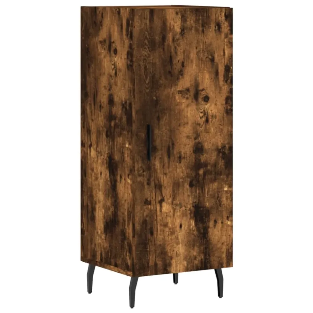 Buffet bahut commode armoire meuble de rangement organisateur cuisine salle de séjour salon haut 34,5 x 34 x 180 cm bois d...