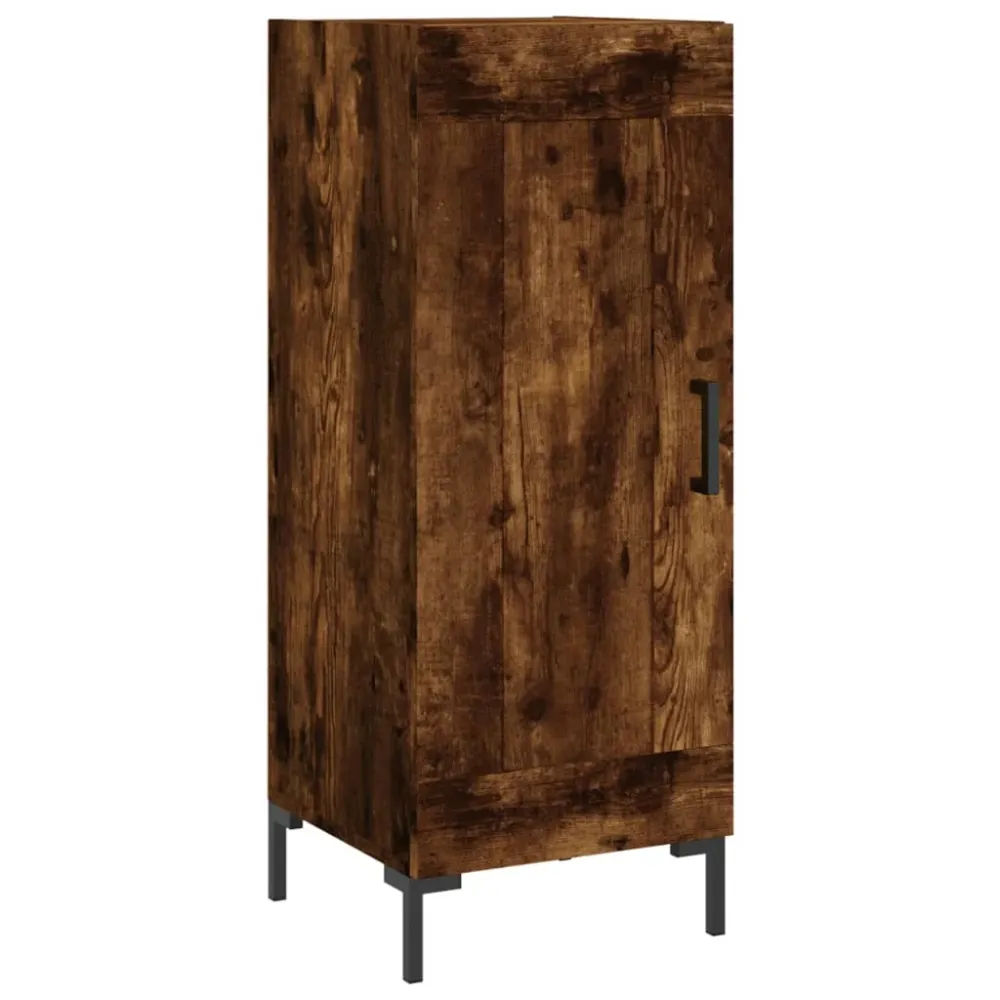 Buffet bahut commode armoire meuble de rangement organisateur cuisine salle de séjour salon haut 34,5 x 34 x 180 cm bois d...