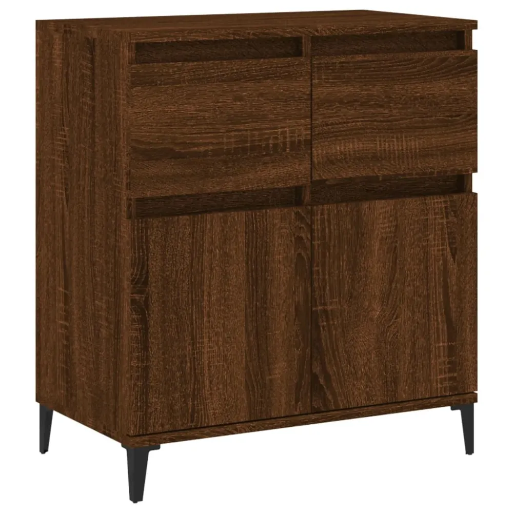 Buffet bahut commode armoire meuble de rangement organisateur cuisine salle de séjour salon 60 x 35 x 70 cm bois d'ingénie...