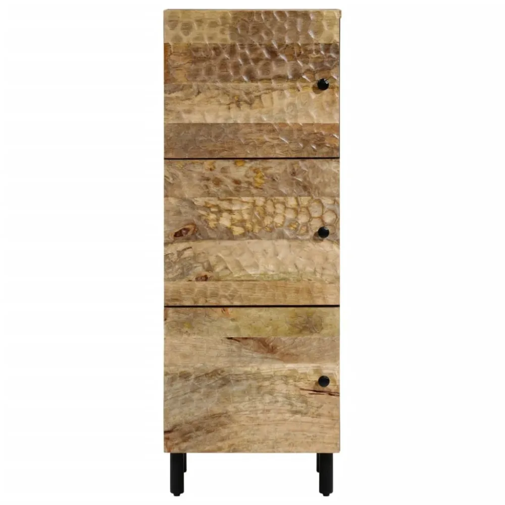 Buffet bahut commode armoire meuble de rangement organisateur cuisine salle de séjour salon 40 x 33 x 110 cm bois de mangu...
