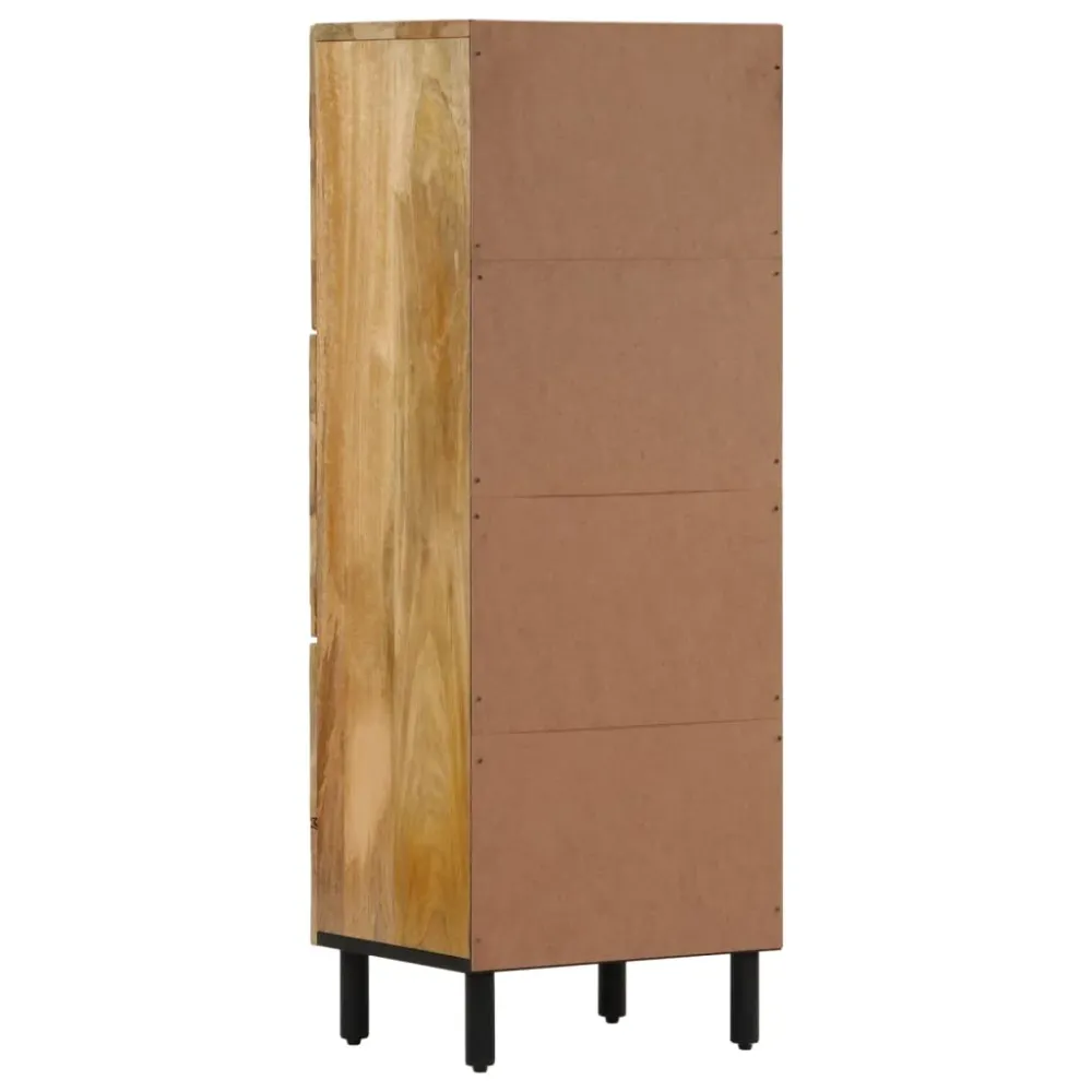 Buffet bahut commode armoire meuble de rangement organisateur cuisine salle de séjour salon 40 x 33 x 110 cm bois de mangu...