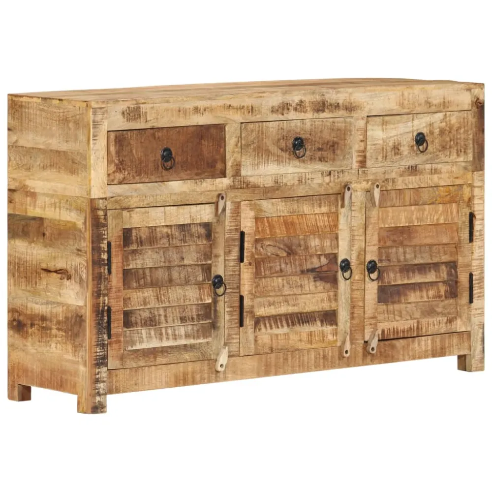 Buffet bahut commode armoire meuble de rangement organisateur cuisine salle de séjour salon 110 x 30 x 65 cm bois massif d...