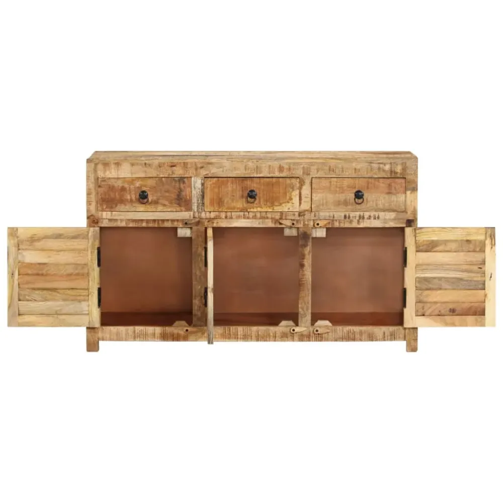 Buffet bahut commode armoire meuble de rangement organisateur cuisine salle de séjour salon 110 x 30 x 65 cm bois massif d...
