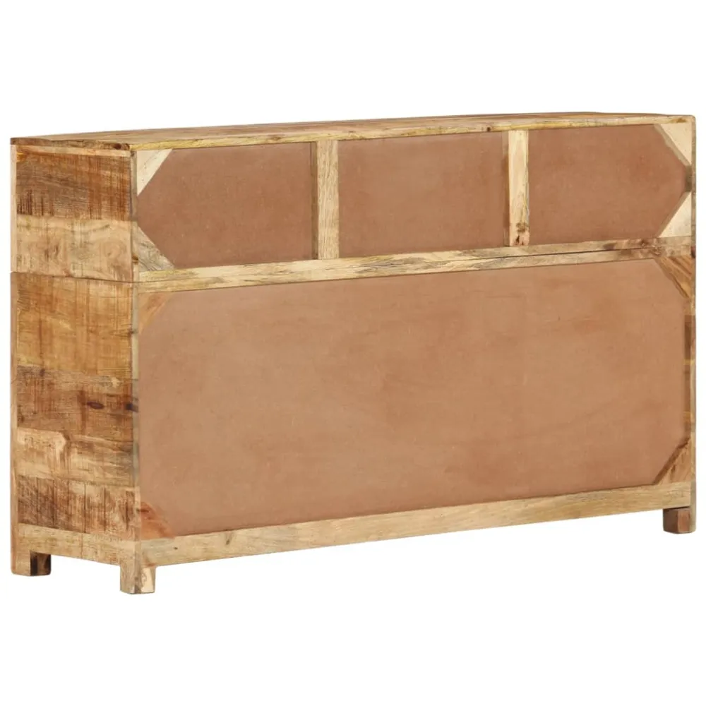 Buffet bahut commode armoire meuble de rangement organisateur cuisine salle de séjour salon 110 x 30 x 65 cm bois massif d...