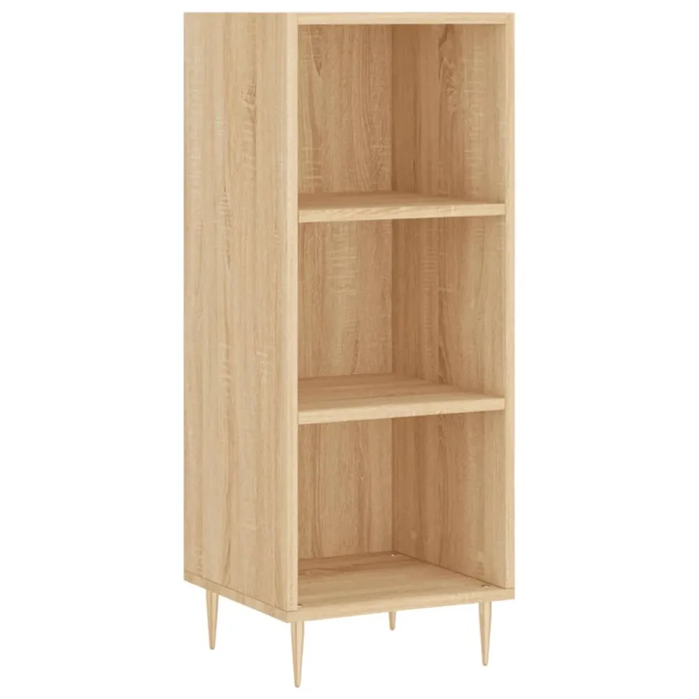 Buffet bahut commode armoire meuble de rangement organisateur cuisine salle de séjour salon sonoma 34,5 x 32,5 x 90 cm boi...