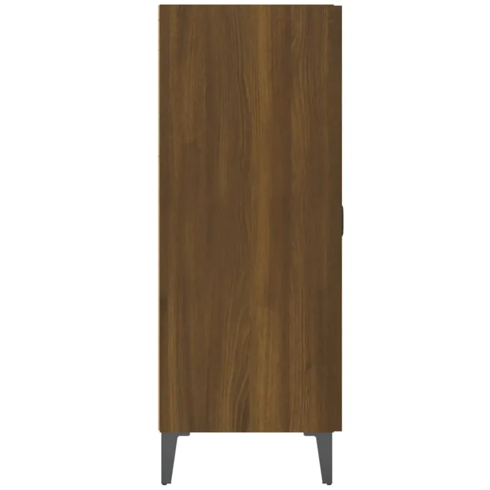 Buffet bahut commode armoire meuble de rangement organisateur cuisine salle de séjour salon 69,5 x 34 x 90 cm bois d'ingén...