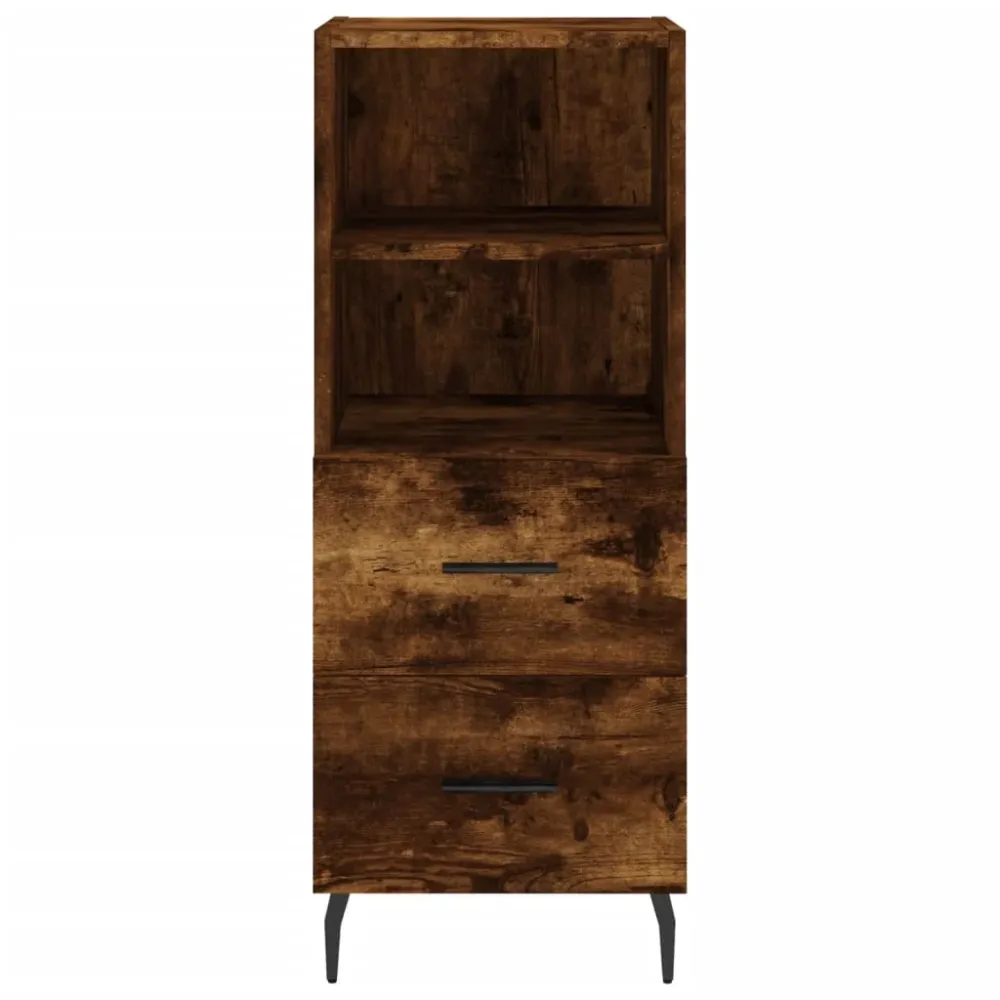Buffet bahut commode armoire meuble de rangement organisateur cuisine salle de séjour salon haut 34,5 x 34 x 180 cm bois d...