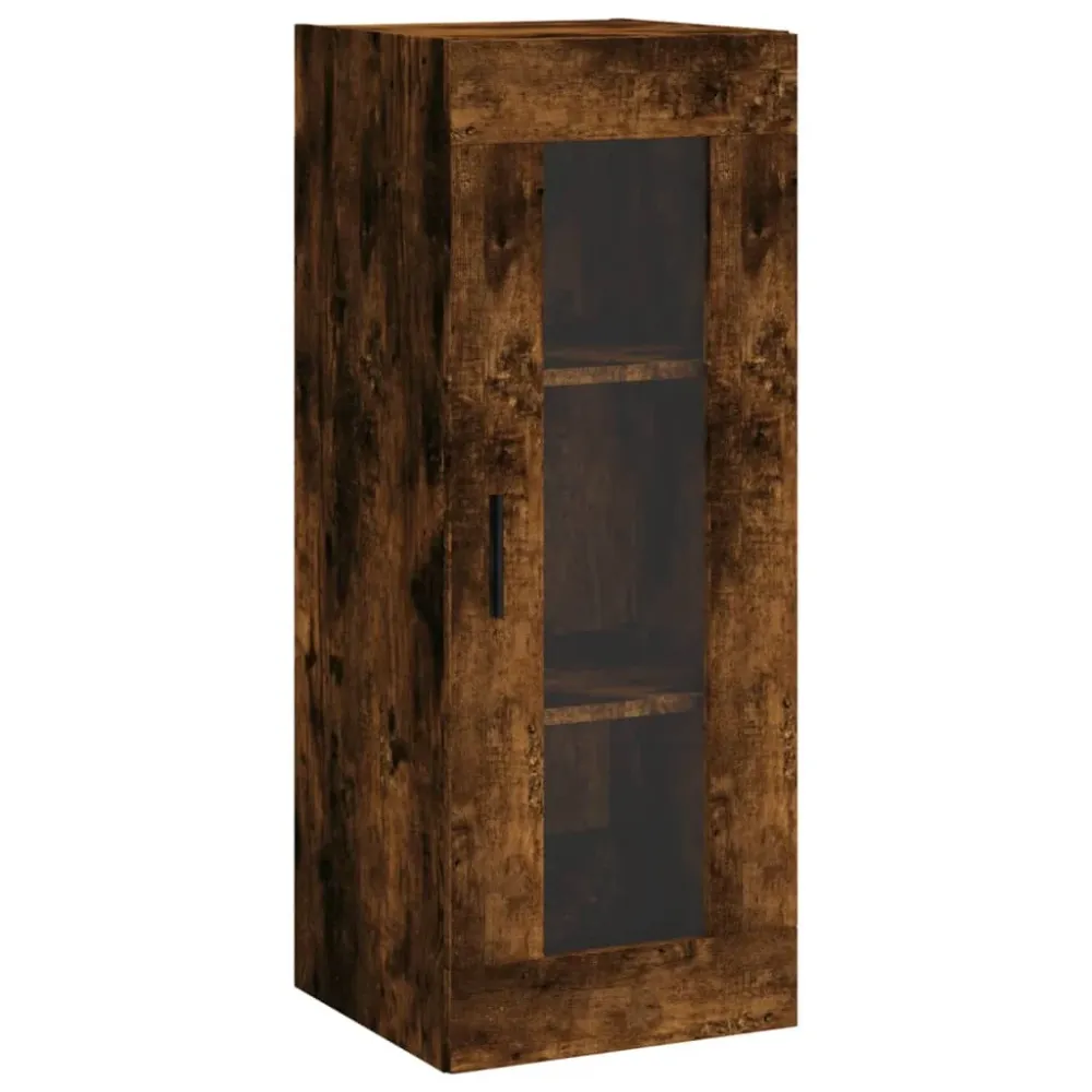 Buffet bahut commode armoire meuble de rangement organisateur cuisine salle de séjour salon haut 34,5 x 34 x 180 cm bois d...