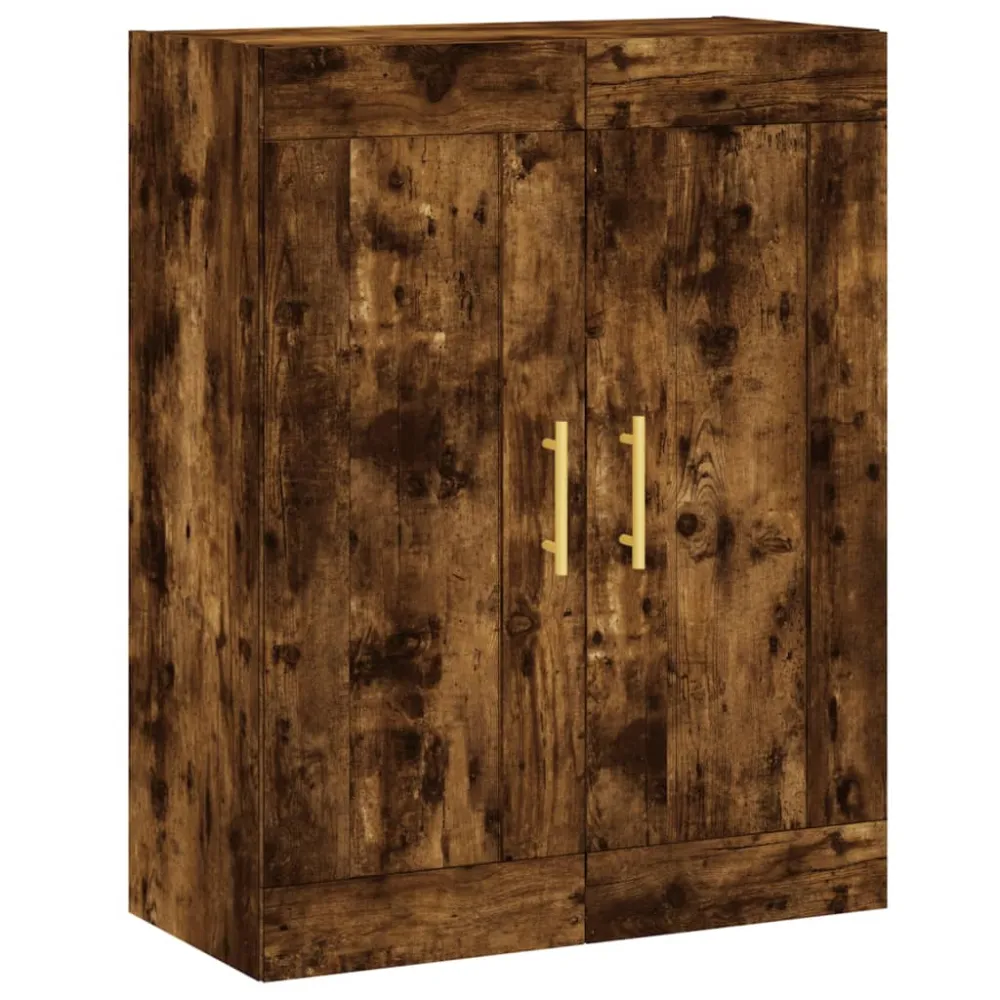 Buffet bahut commode armoire meuble de rangement organisateur cuisine salle de séjour salon haut 69,5 x 34 x 180 cm bois d...
