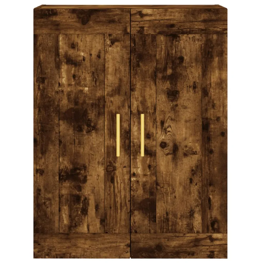 Buffet bahut commode armoire meuble de rangement organisateur cuisine salle de séjour salon haut 69,5 x 34 x 180 cm bois d...