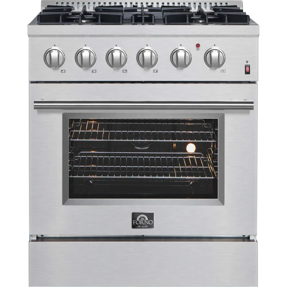 Forno Cuisinière autoportante à bi-énergie de 30 pouces avec technologie convection européenne véritable FFSGS6197-30