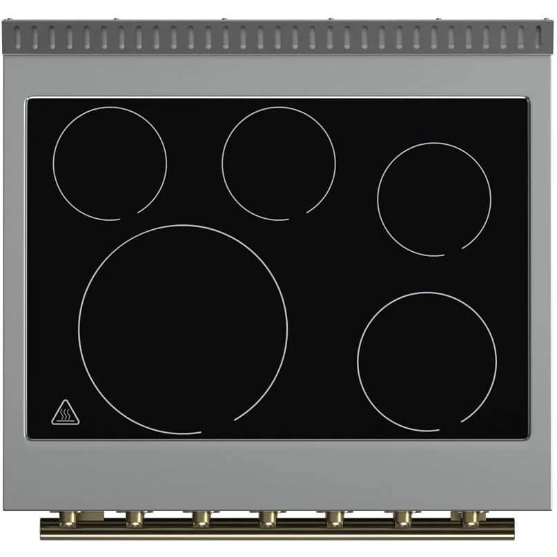 Forno Cuisinière autoportante électrique de 30 pouces avec technologie convection véritable européenne FFSEL6011-30BLK
