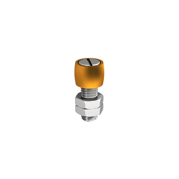 Guide bas sur axe U 30x30 mm pour porte coulissante 1089 SPORTUB - Guide déporté : Non - MANTION