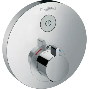 HANSGROHE Facade pour mitigeur thermostatique encastré ShowerSelect S avec robinet d'arrêt chromé