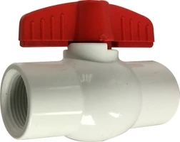 1-1/2" Nominal Blanc pur Ips Pvc Ball Valve 940288