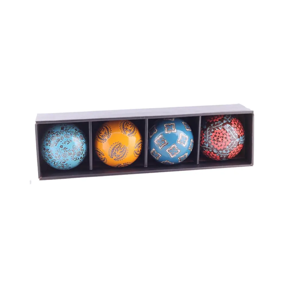 Urban Decor 4 Piece Grès 10cm Decor Ball Set Assorted