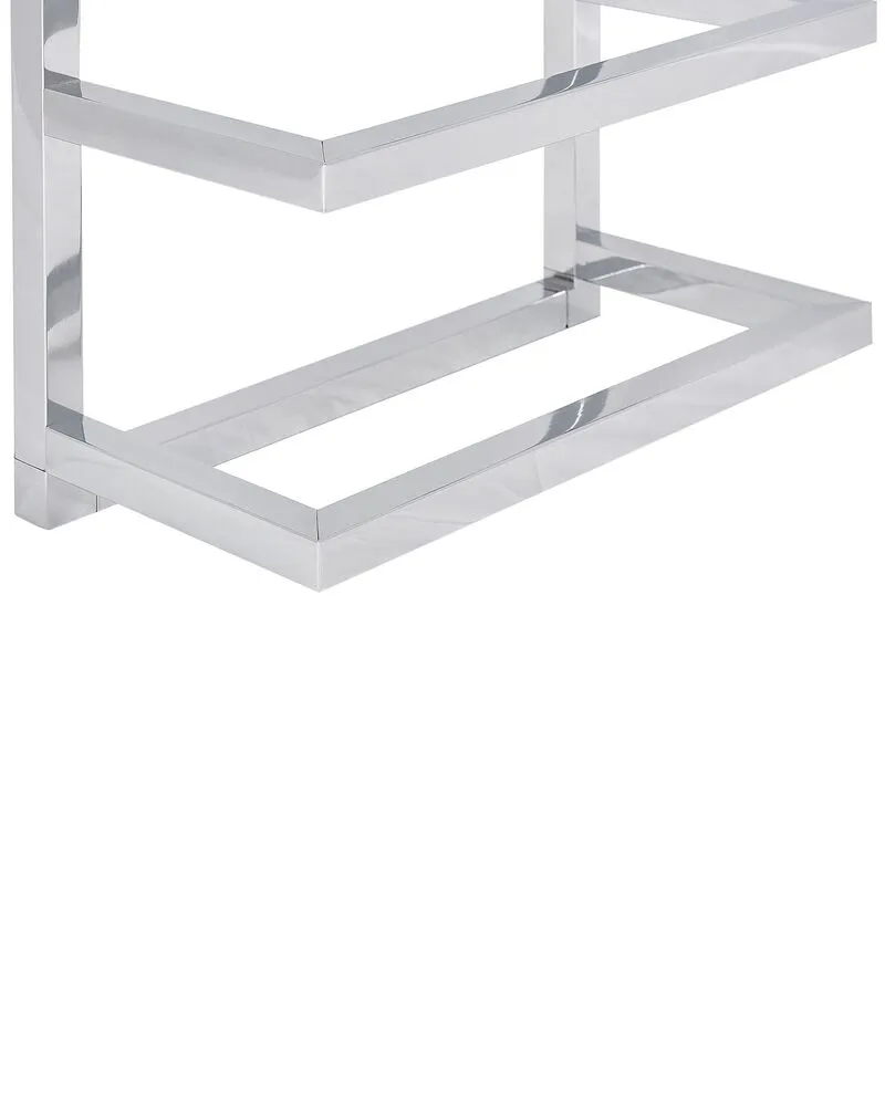 Porte-serviettes mural acier argenté 5 barres 31 x 57 cm CINTRA