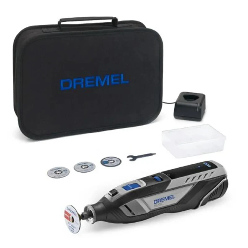 Dremel 8250 Outil Rotatif Multifonction Sans-fil 12V, 5 accessoires, 1 batterie 2Ah, de 5.000 à 30.000 tr/min avec Garantie 1