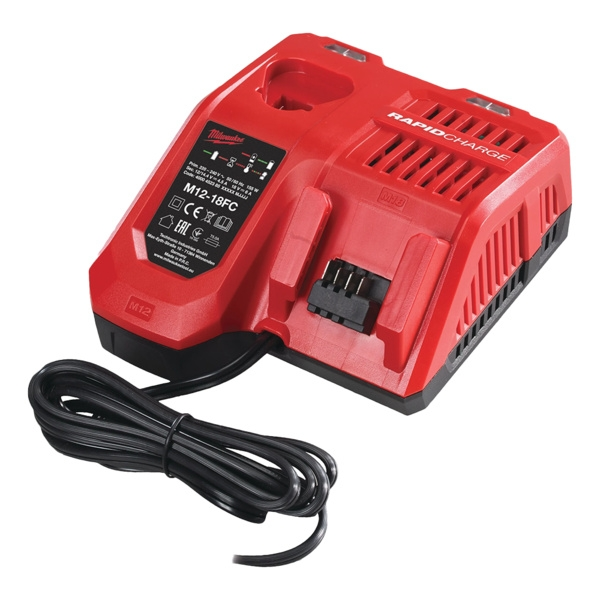 Chargeur de batterie pour machine sans fil 12V/14,4V/18V M12-18FC - MILWAUKEE