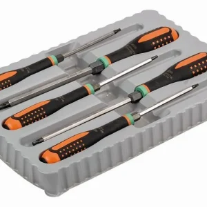 Jeu de tournevis Bahco Ergo™ Torx® 5 pièces contenu : T15x100 T20x100 T25x100 T30x150 T40x150 BE-9885TB commander à bas prix