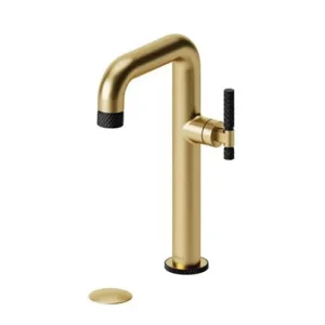 Robinet de lavabo minimaliste haut avec bonde (trop-plein) Bellacio-C