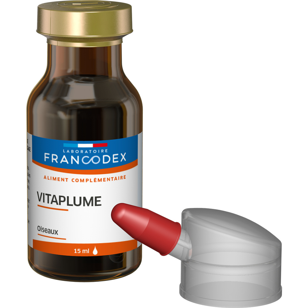 Soupape Aliment complémentaire Vitaplume pour bec droit et bec crochu : 15ml Francodex